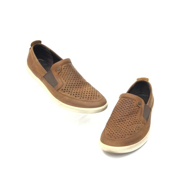 ECCO Slip On Sneakers Loafers Perforated Shoes
